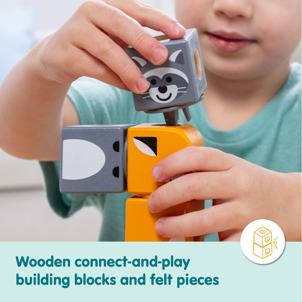 Melissa & Doug - KLOCKI Blockables Деревянные животные 16 элементов 20155253