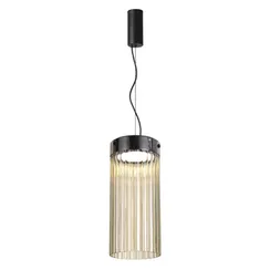 5047/10L L-VISION ODL24 000 черный/светл.янтарный/металл/стекло Подвес LED 10W 4000К 1237Лм PILLARI