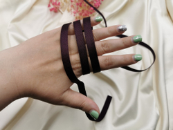 _Бретелечная резинка без фестонов, 10 мм, слива, (Арт: BR640/10-076), м