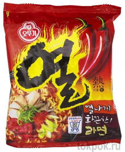 Лапша со вкусом свинины Ottogi Yeul Ramen, 120 гр