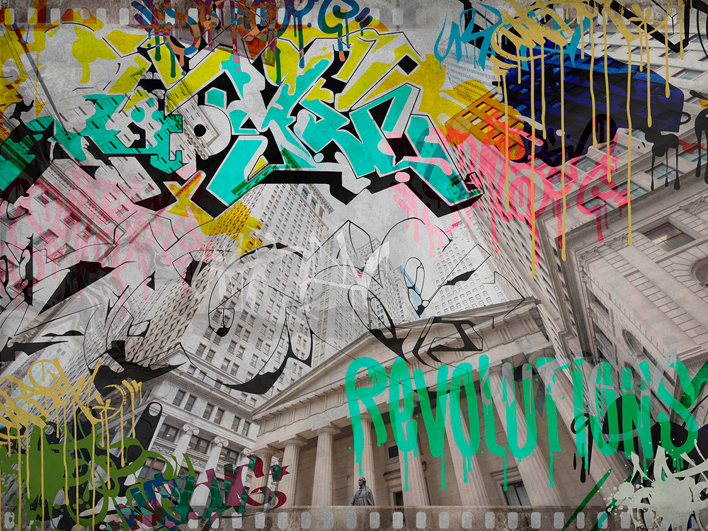 Дизайнерские обои Wall Street GRUNGE