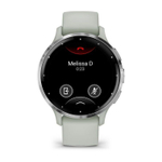 Умные часы Garmin Venu 3S серо-зеленый с серебристым безелем