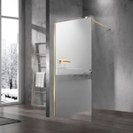 Душевая перегородка Walk-In VSW-1H100MRG, 1000*2000, матовый золотой, стекло зеркальное, , шт