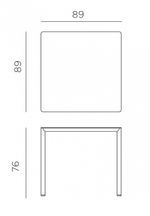 Стол обеденный ламинированный Nardi Piave 90, бежевый