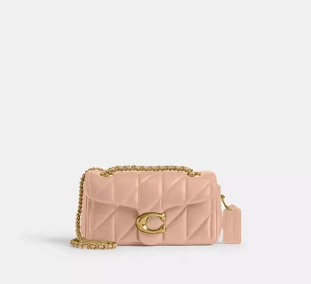 COACH СУМКА ЧЕРЕЗ ПЛЕЧО TABBY 20 С МЯГКОЙ ПОДКЛАДКОЙ, КРЕМОВЫЙ