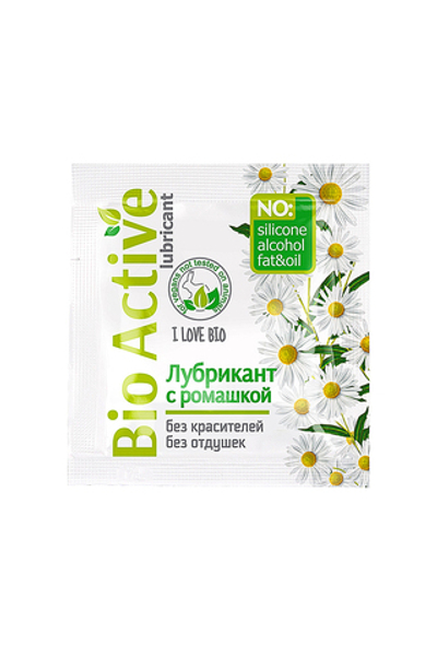 Гель-лубрикант Bio Active с ромашкой и д-пантенолом 3 г