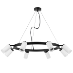 LR0183680 Люстра RULLO 8х50W GU10 ЧЕРНЫЙ/БЕЛЫЙ (571018+214436-8+202430-8)