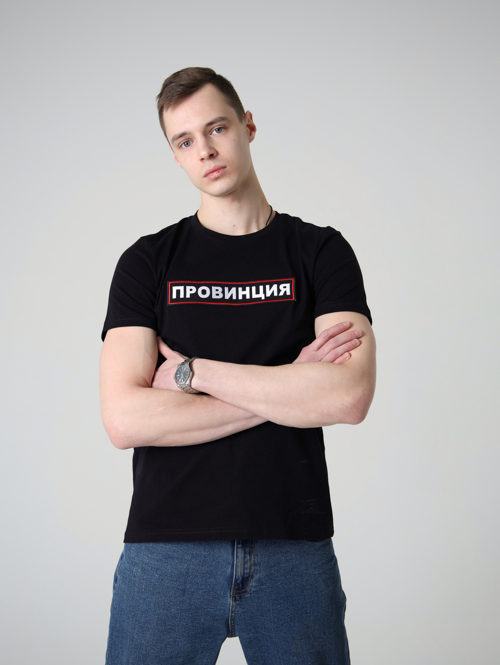 футболка провинция черная черный