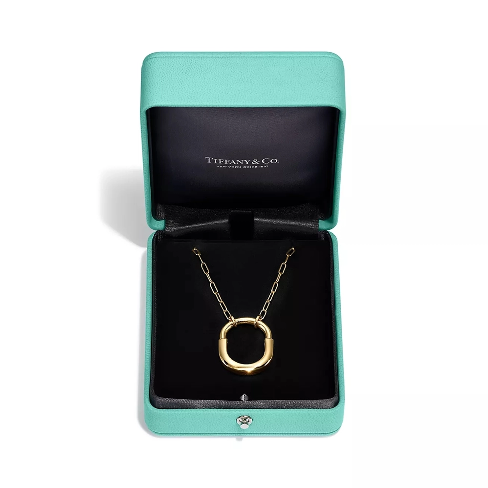 Подвеска из жёлтого золота 18k(750проба), Tiffany💝 В виде замка, В наличии