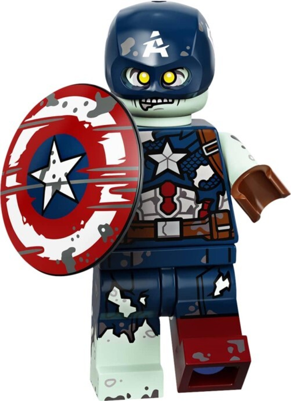 Минифигурка LEGO  	71031 - 9 Зомби Капитан Америка