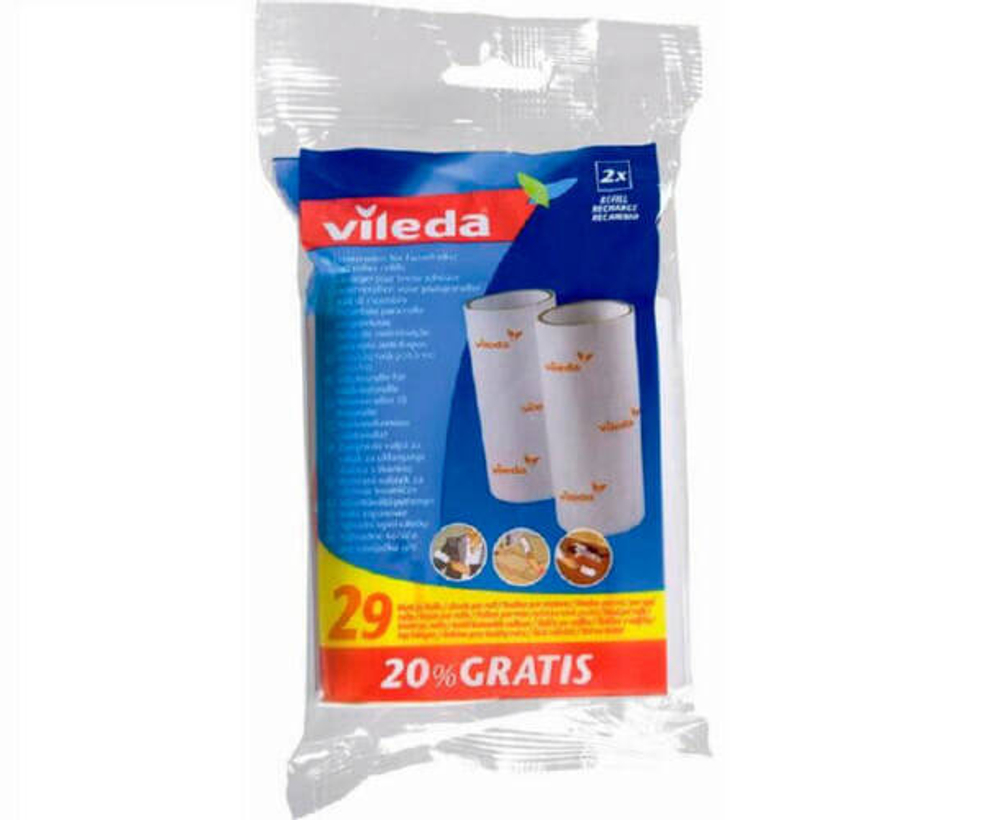 Сменные блоки к ролику для одежды Vileda 2 штуки.