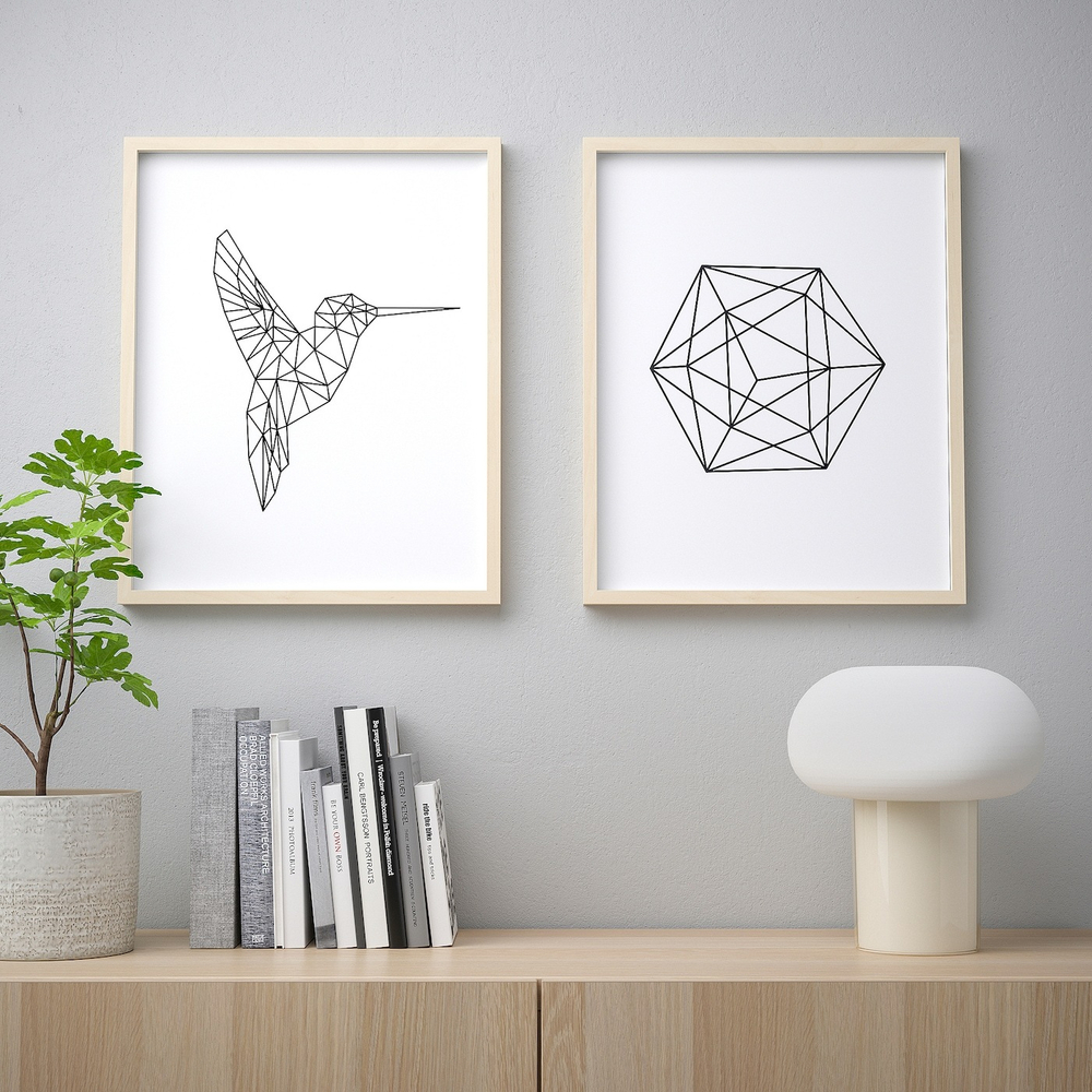 IKEA BILD  (ИКЕА БИЛД)  -  Плакат, геометрический, 40x50 см