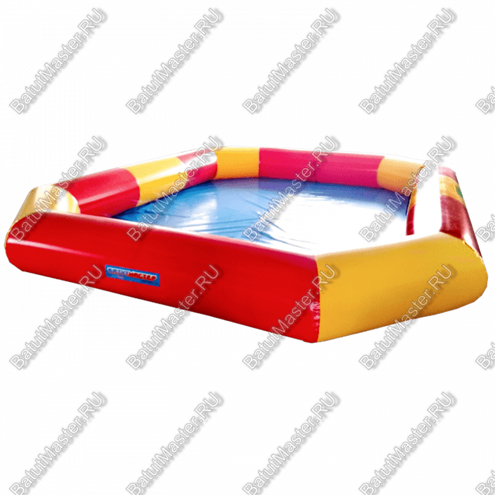 Прямоугольный надувной бассейн "Полосатик" 6*4*0.5 м