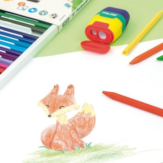 Rəngli karandaş \ Цветные карандаши BOX 12 TRIANG PLASTIPASTEL COLOURS MILAN