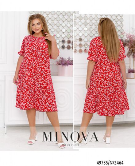 Платье 2464-красный Minova Фото 1