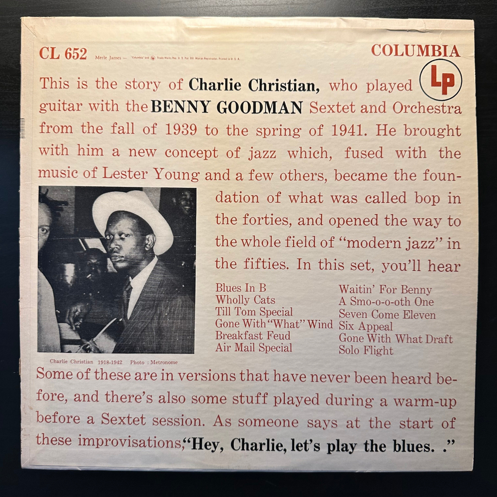 Charlie Christian With The Benny Goodman Sextet And Orchestra (США 1965г.)