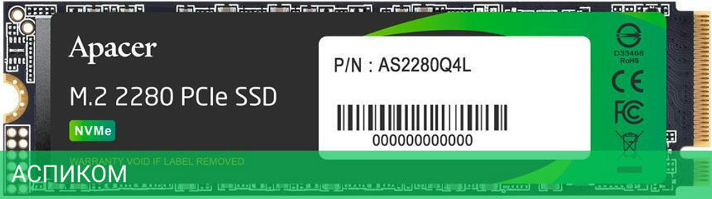SSD диск Apacer 1TB AS2280Q4X (AP1TBAS2280Q4X-1)