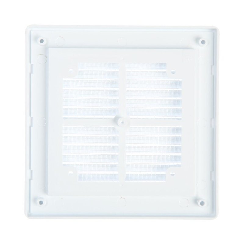 Решётка вентиляционная в рамке с москитной сеткой 170х170 мм Люкс