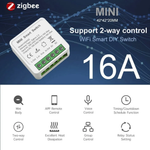 Умное реле Zigbee 3.0,одноканальное 16A, двухпозиционное управление,smart life