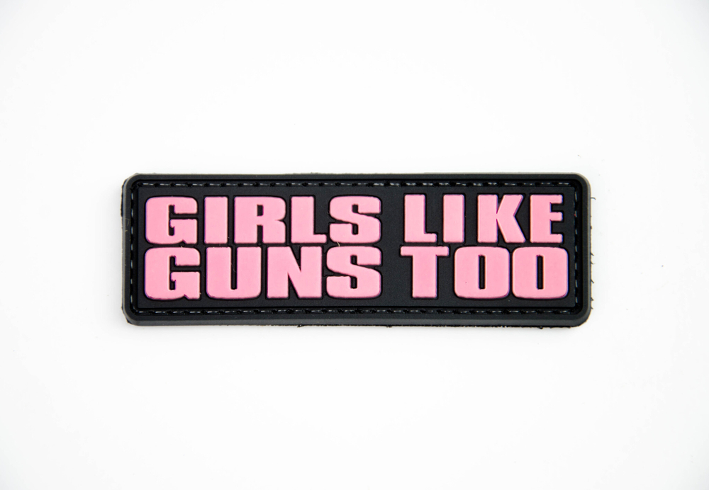 Шеврон Girls Like Guns Too PVC