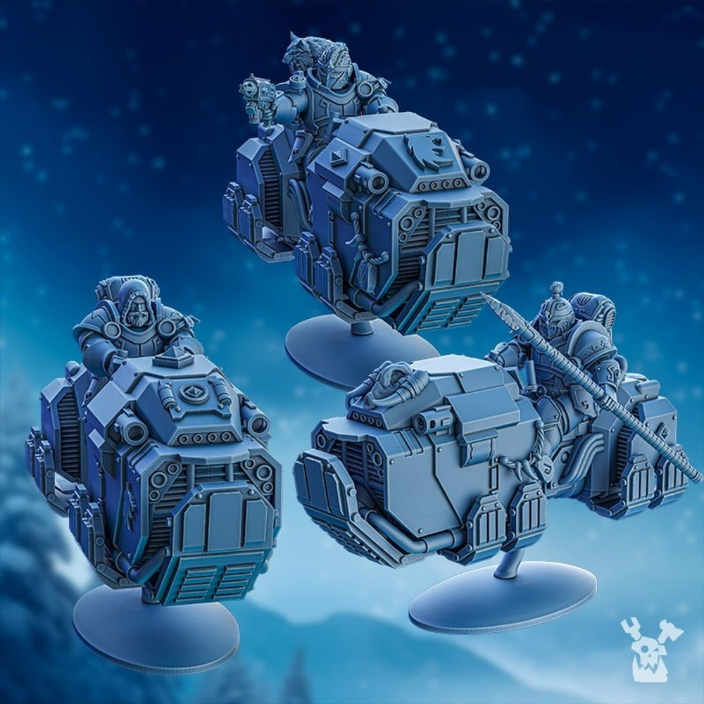 Space Wolves Strombringers Bikers
