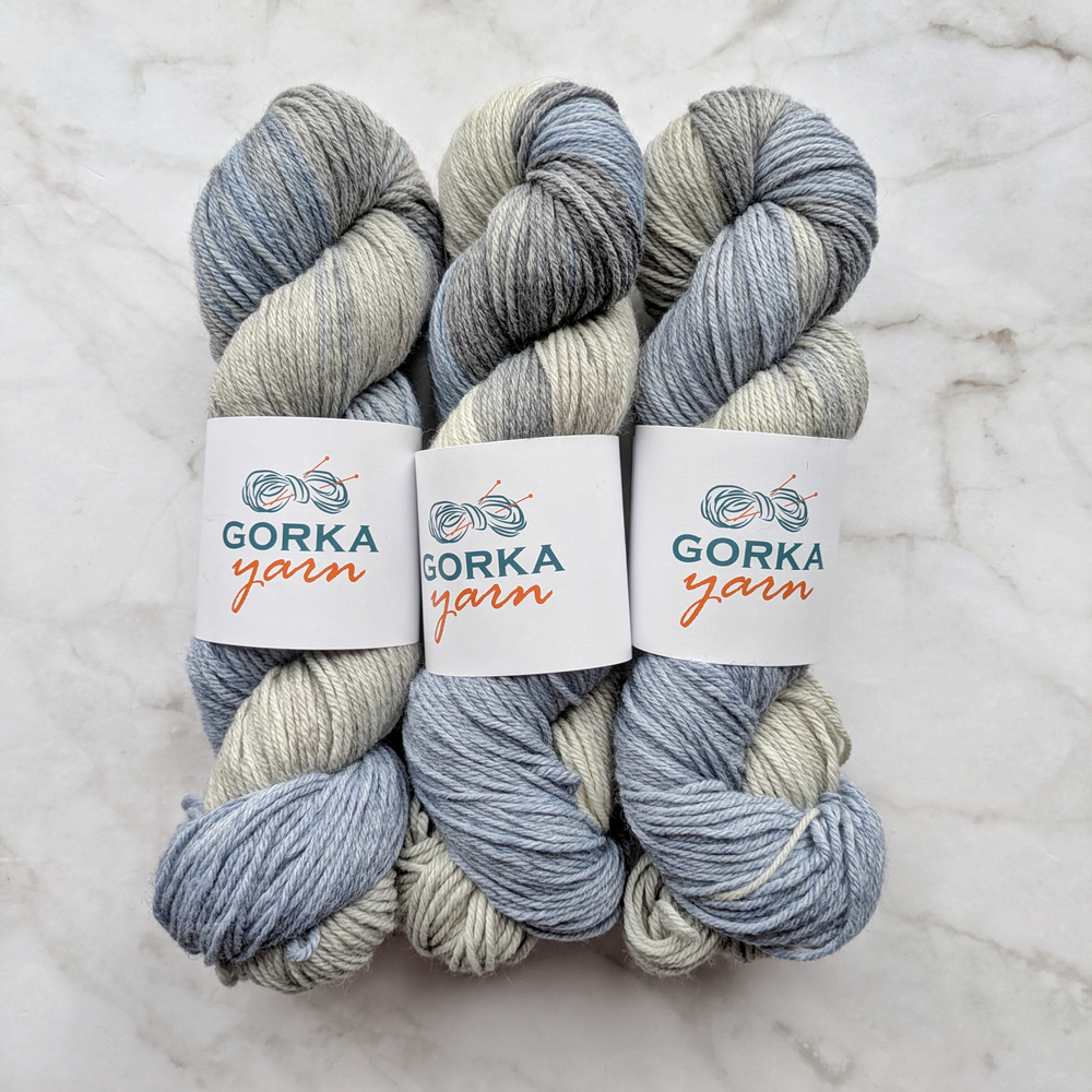 Носочная пряжа, цвет "Зима"