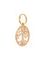 Фото подвески Древо жизни малое из золота вид сбоку