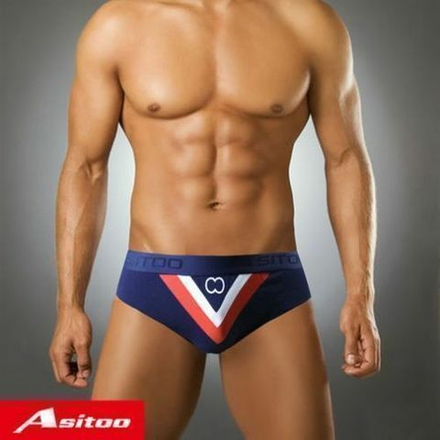 Мужские трусы брифы темно-синие Asitoo V Sport Modal Brief AST0074