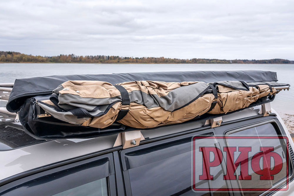 Маркиза автомобильная комбинированная (прямоугольная с веерной частью) 2,0х2,0 м (левая) РИФ