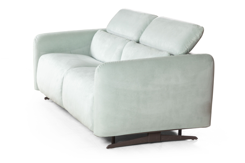 Rimini диван-кровать прямой замша мятный