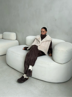 Брюки вельвет-альпака (шоколад)