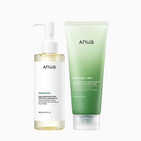 KDH ANUA DOUBLE CLEANSING DUO SET (OIL 200ml + FOAM 150ml + GWP)