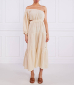 Льняное платье PUA Pepe Jeans London - экрю(PL953281)