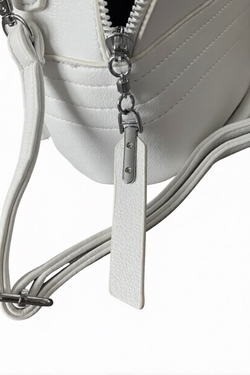 Женский рюкзак-сумка из экокожи QOZA белый