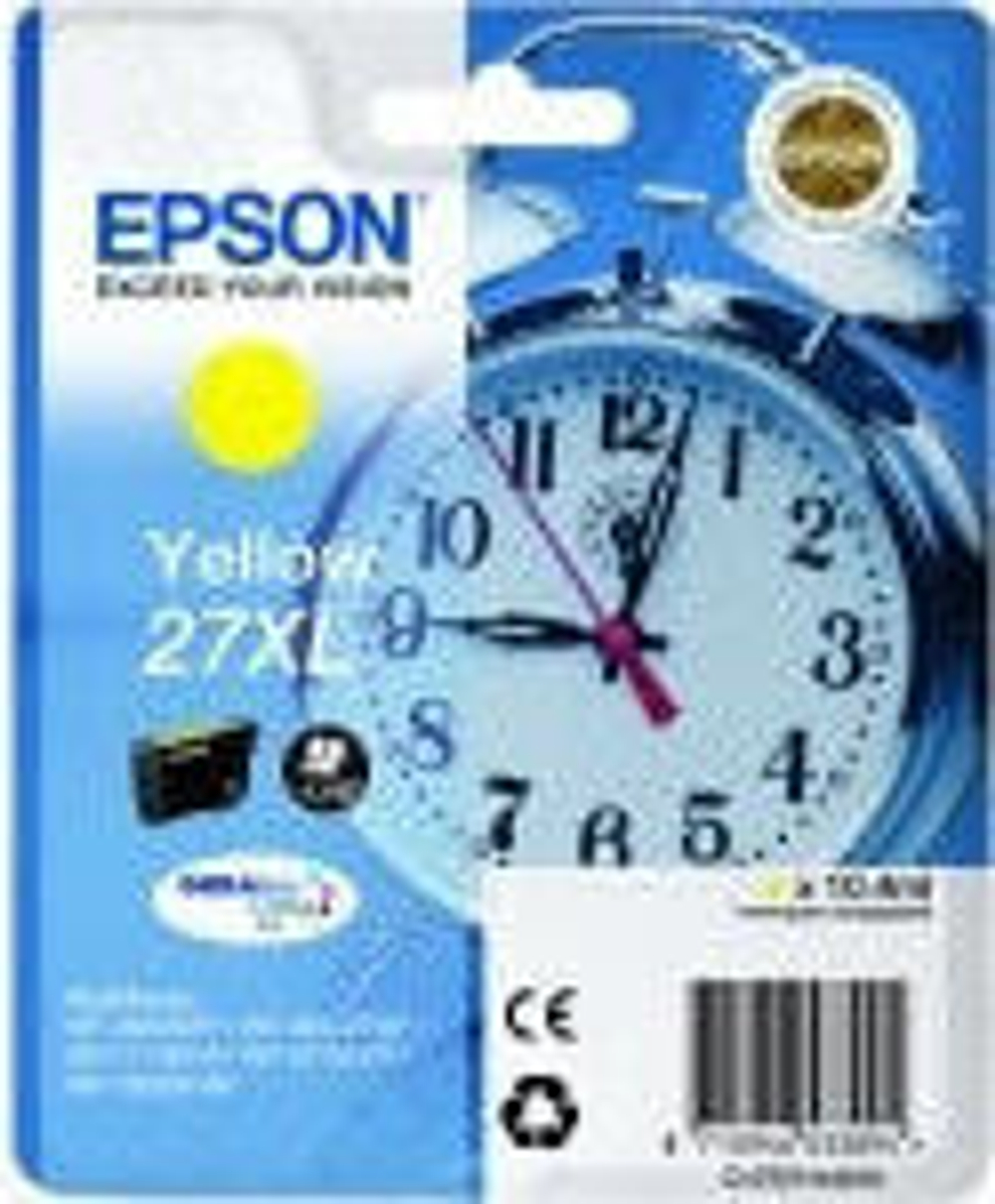 Картридж струйный желтый 1 шт Epson 27XL C13T27144010