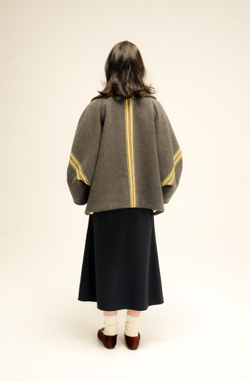 Пальто с широким воротом