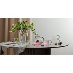 Набор кружек Orb, 400 мл, прозрачные/фиолетовые, 2 шт.