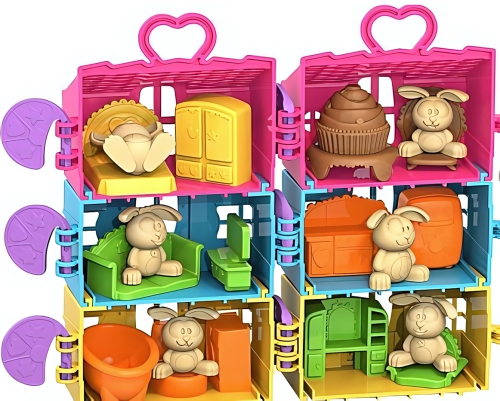 Игровой набор "Зайкин Домик. Кухня" (бирюз.) (Нордпласт)