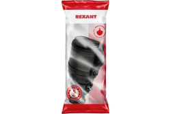 Переносная розетка REXANT влагозащищенная с крышкой, с/з, 16 А, IP44 каучук 111-004