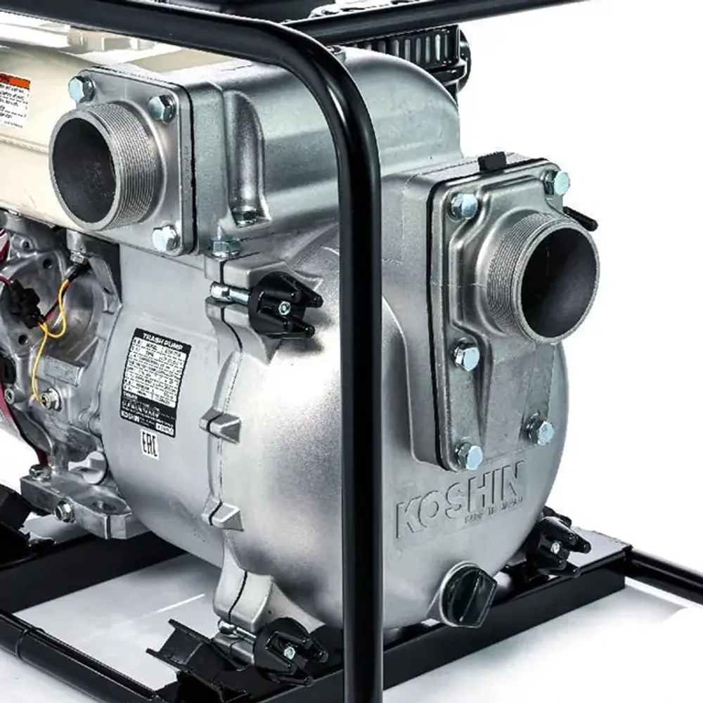 Koshin KTH-80 X мотопомпа бензиновая 6.3 л.с, 1340 л/мин, диаметр 80 мм, KTH-80X
