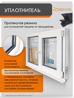 Пластиковое окно 1000 х 1000 ТермА Эко + Москитная сетка, двухстворчатое