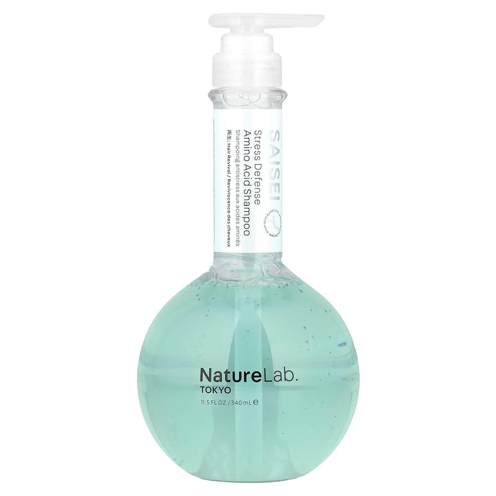 NatureLab Tokyo, Saisei, аминокислотный шампунь для защиты от стресса, 340 мл (11,5 жидк. Унции)