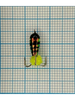 Мормышка вольфрамовая "Черт с петлей-длинный"