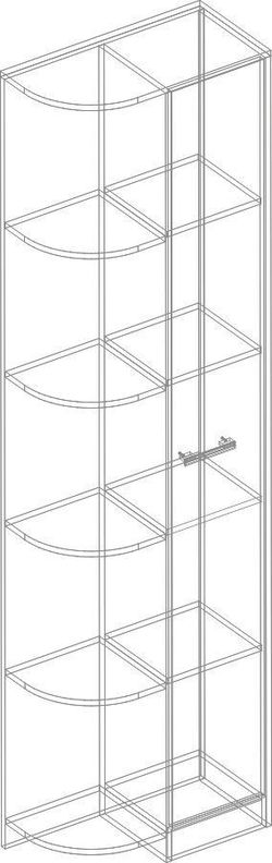 Шкаф-стеллаж "Милана"
