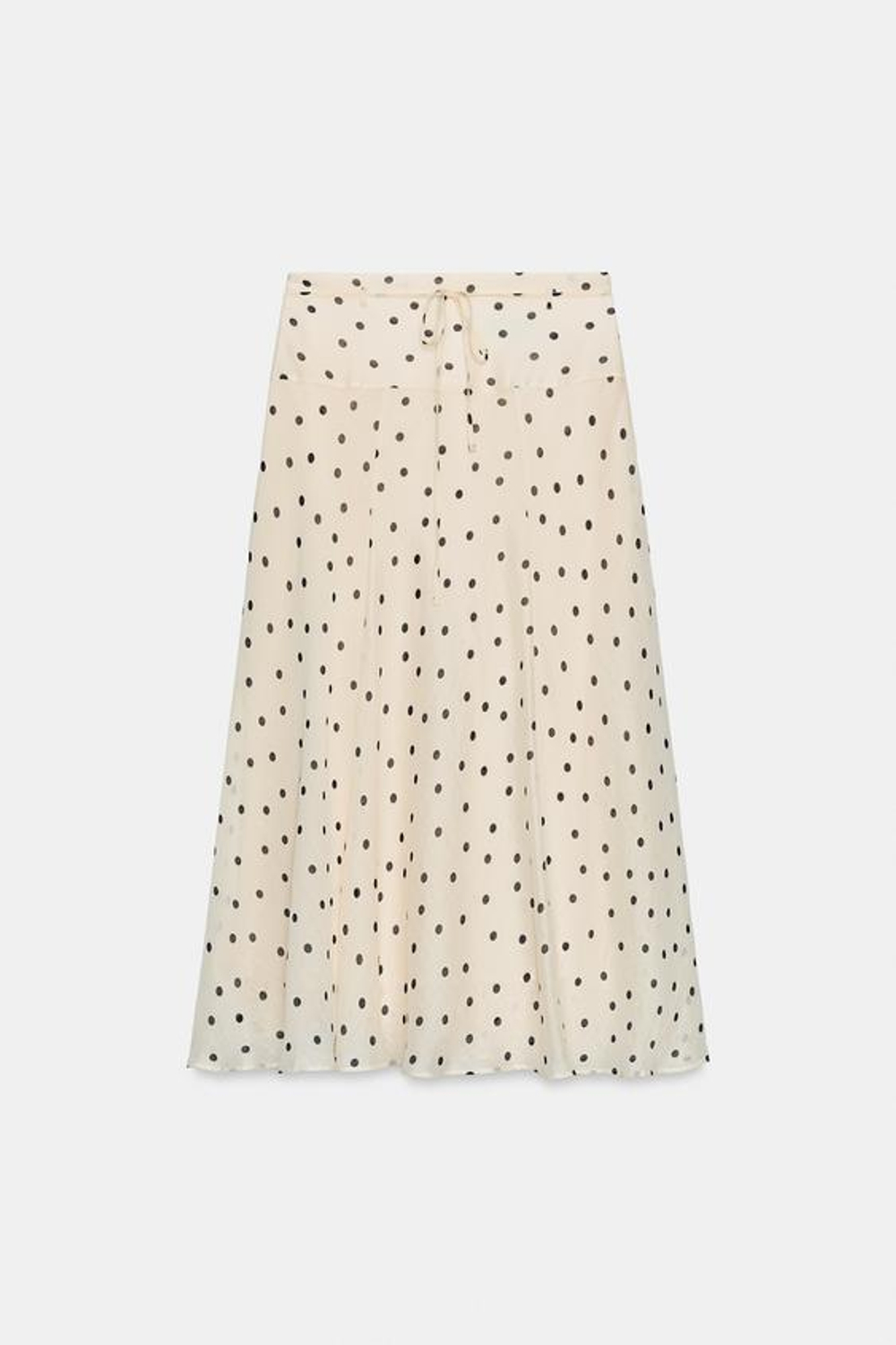 ZARA ЮБКА МИДИ В ГОРОШЕК, С ПРИНТОМ