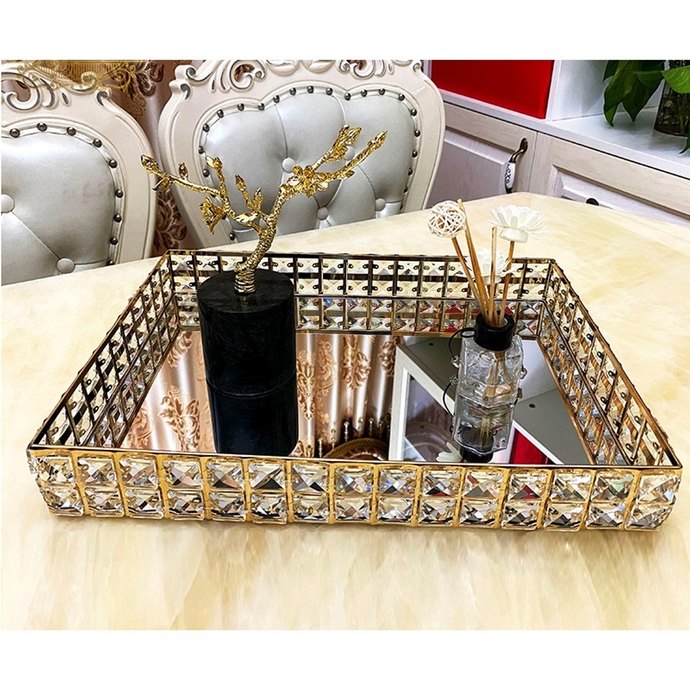 Подставка для предметов 35см Kassatex Crystal Gold