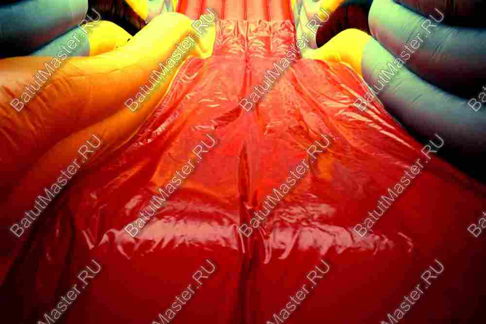 Детский надувной батут-горка "Бульдозер" 20*13*13 м