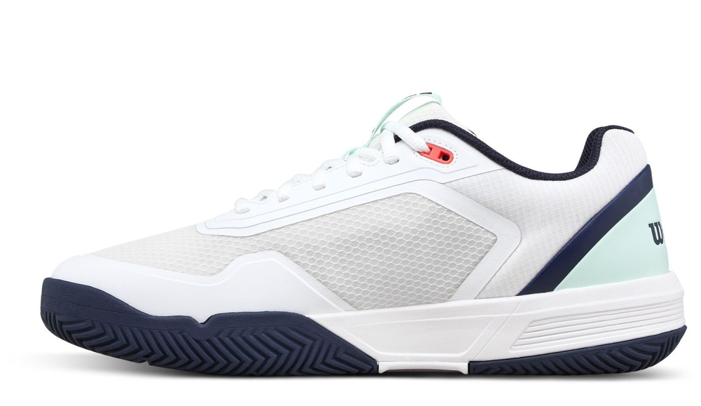 Мужские теннисные кроссовки Wilson Court Glide - white/bay/fiery coral