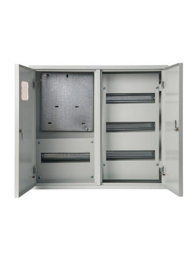 Корпус учетный навесной ЩРУН-3/48 520х585х160 3ф 48мод. IP31 двудверный метал. DEKraft 30404DEK