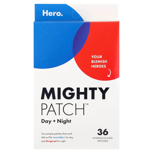 Hero Cosmetics, Mighty Patch™, день и ночь, 36 гидроколлоидных патчей